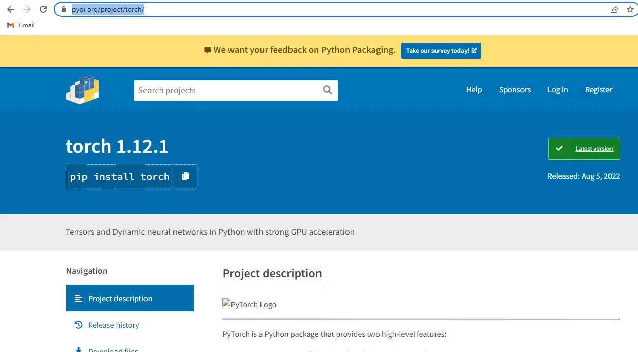 Modulenotfounderror No module named torch