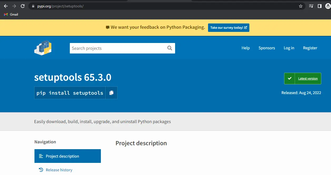 Modulenotfounderror no module named setuptools_rust