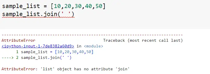 Attributeerror: 'list' object has no attribute 'join' ( Solved )
