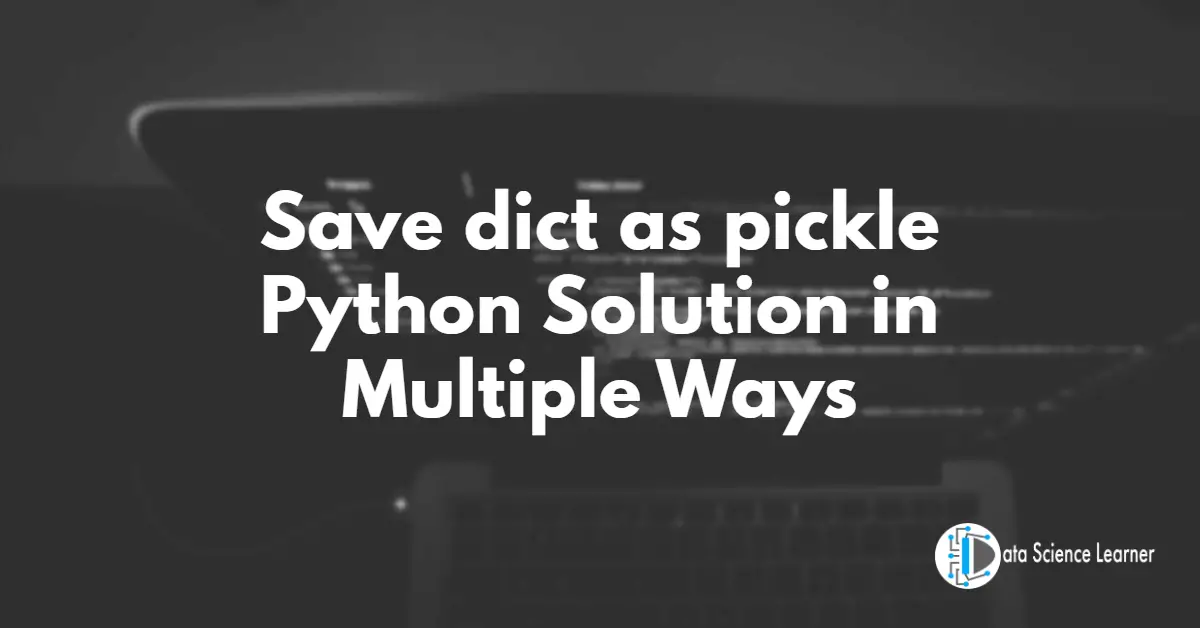 How to save dict as json python