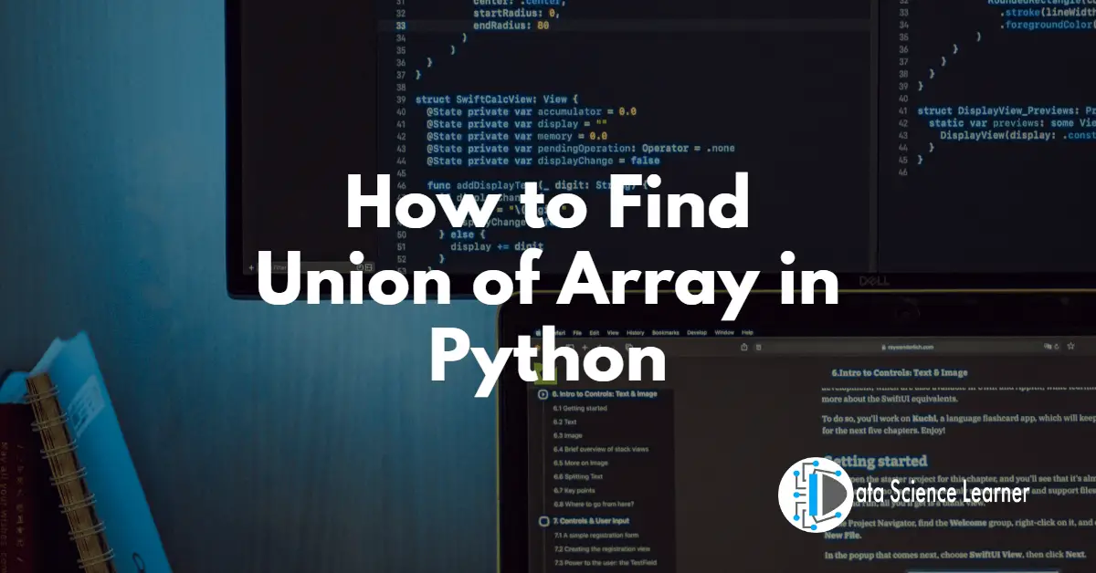 How to Find Union of Array in Python