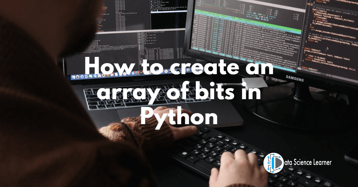 How to create an array of bits in Python